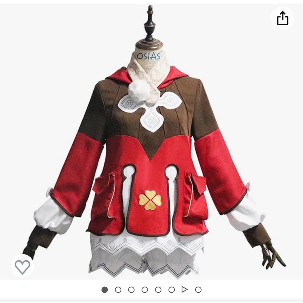 Venti hutao klee dressup costume
